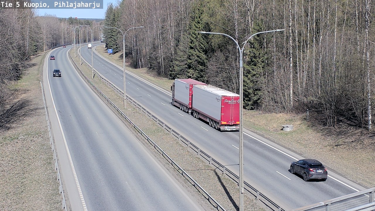Kelikamerat Kuva Tie 5 Kuopio, Pihlajaharju, Kuopio, Pohjois-Savo