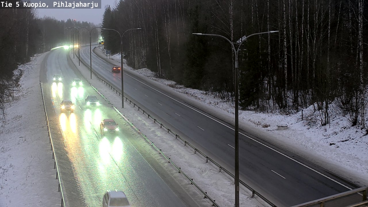 Weather Camera Image Road 5 Kuopio, Pihlajaharju, Kuopio, Pohjois-Savo