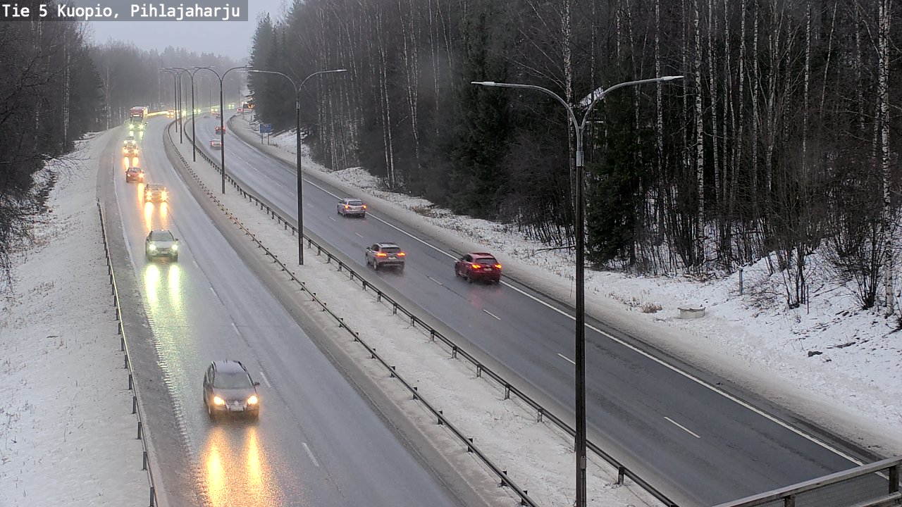 Weather Camera Image Road 5 Kuopio, Pihlajaharju, Kuopio, Pohjois-Savo