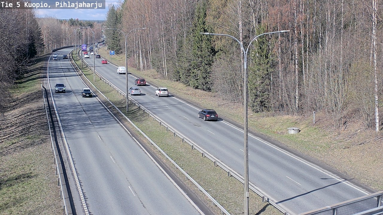 Weather Camera Image Road 5 Kuopio, Pihlajaharju, Kuopio, Pohjois-Savo