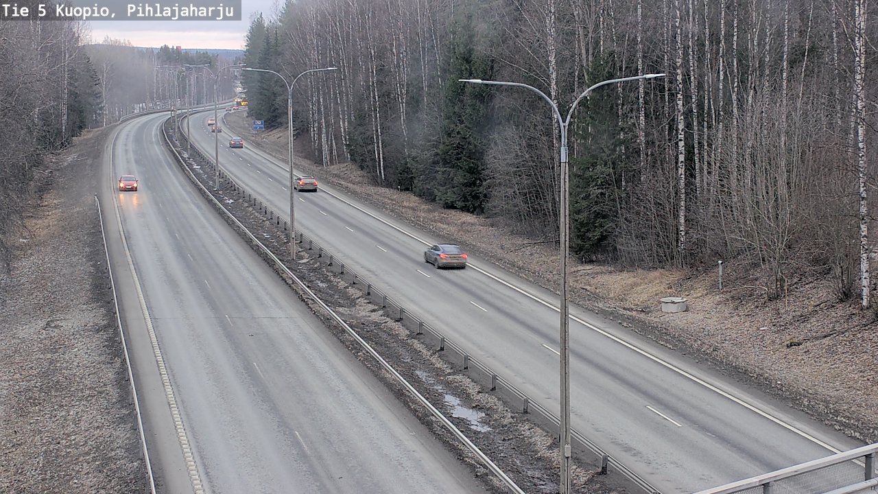 Weather Camera Image Road 5 Kuopio, Pihlajaharju, Kuopio, Pohjois-Savo