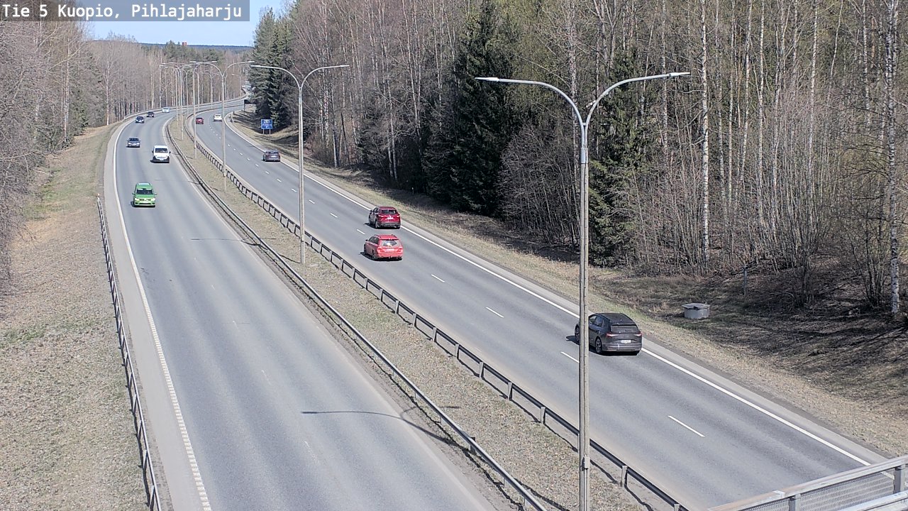 Kelikamerat Kuva Tie 5 Kuopio, Pihlajaharju, Kuopio, Pohjois-Savo