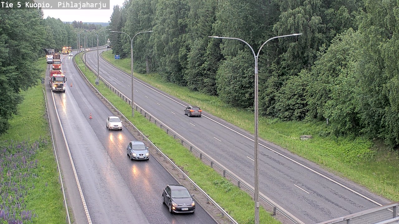 Kelikamerat Kuva Tie 5 Kuopio, Pihlajaharju, Kuopio, Pohjois-Savo