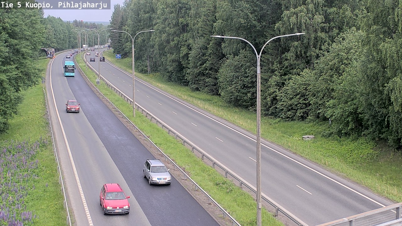 Kelikamerat Kuva Tie 5 Kuopio, Pihlajaharju, Kuopio, Pohjois-Savo