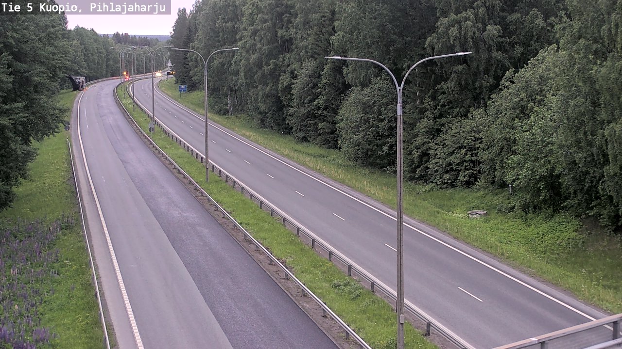 Kelikamerat Kuva Tie 5 Kuopio, Pihlajaharju, Kuopio, Pohjois-Savo