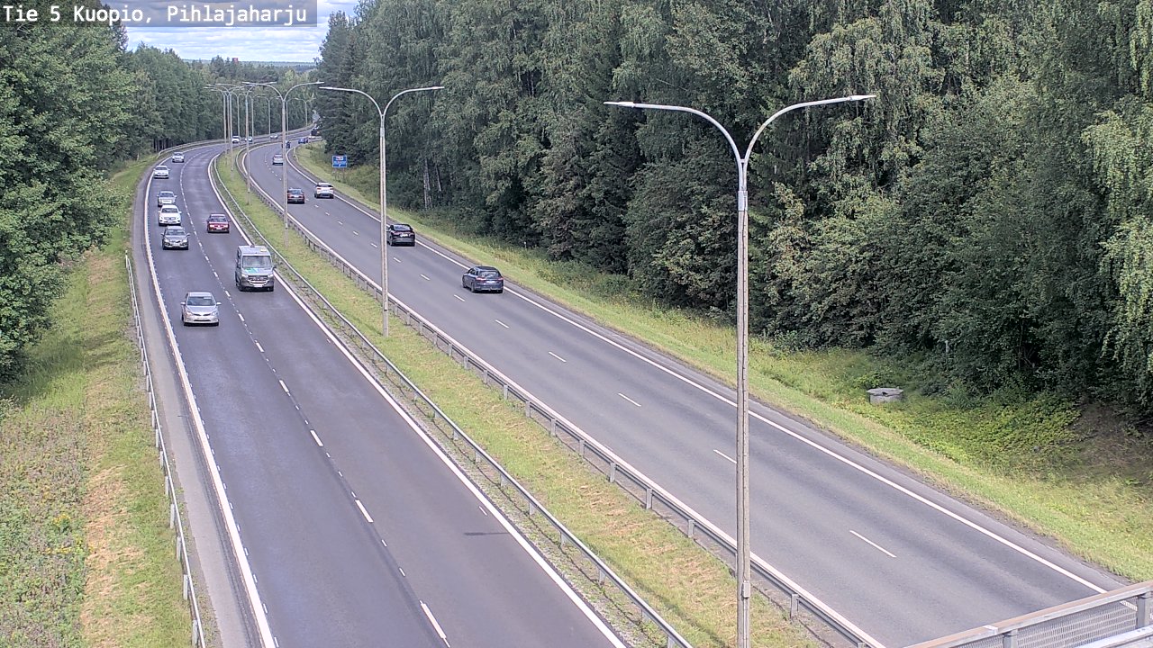 Kelikamerat Kuva Tie 5 Kuopio, Pihlajaharju, Kuopio, Pohjois-Savo