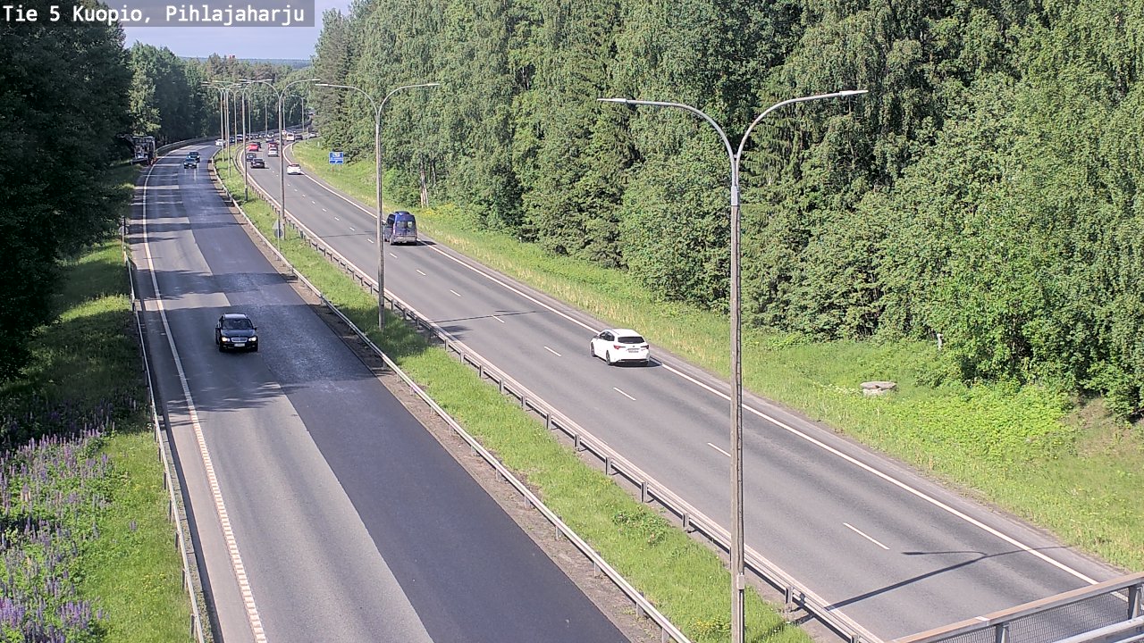 Kelikamerat Kuva Tie 5 Kuopio, Pihlajaharju, Kuopio, Pohjois-Savo