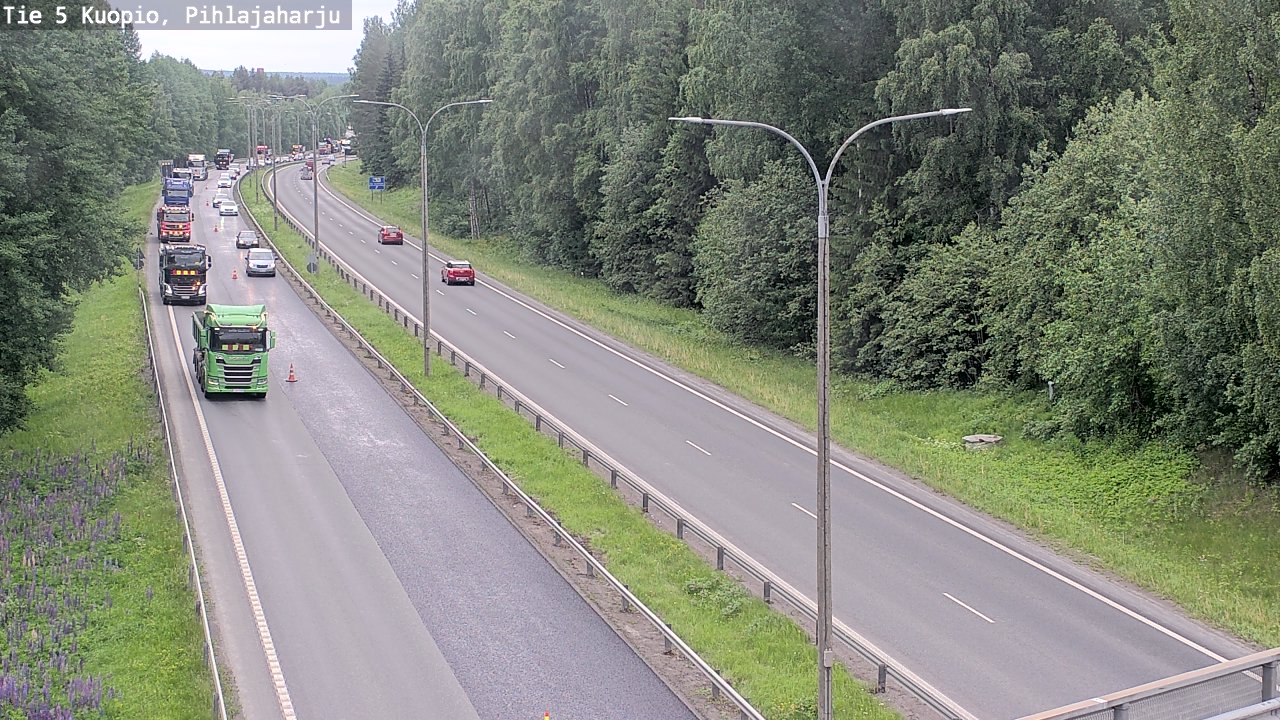 Kelikamerat Kuva Tie 5 Kuopio, Pihlajaharju, Kuopio, Pohjois-Savo