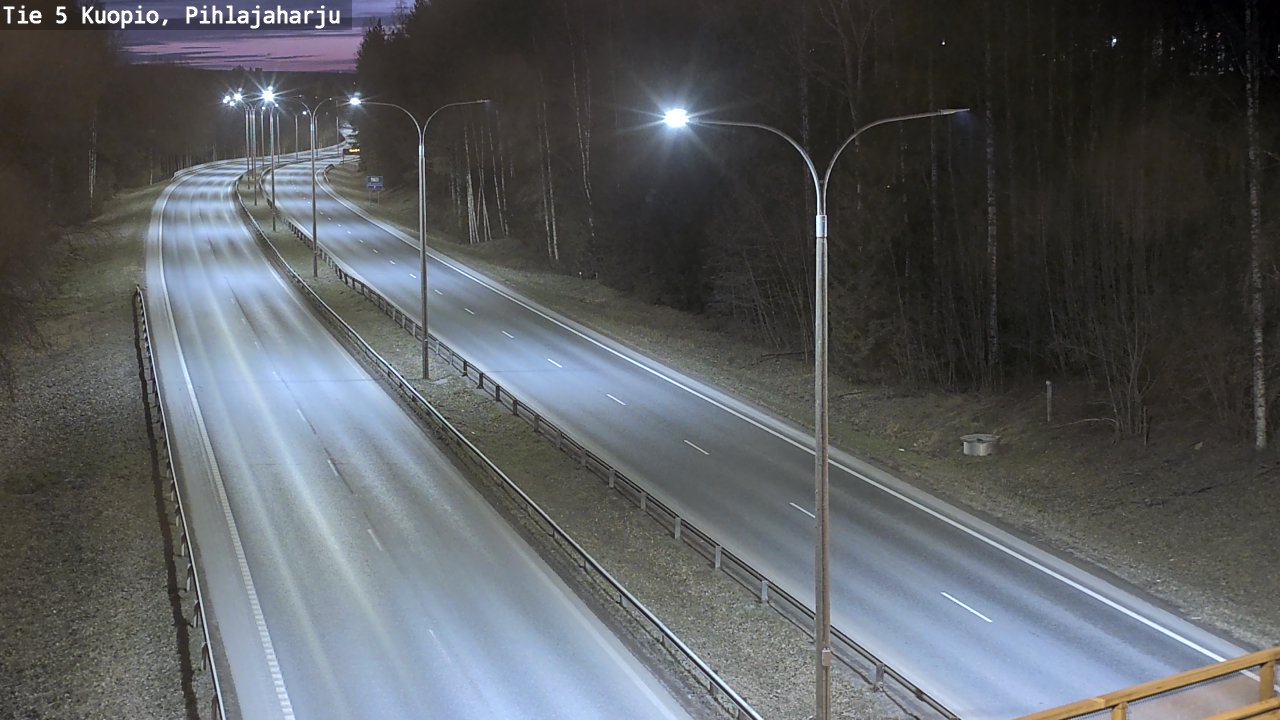 Weather Camera Image Road 5 Kuopio, Pihlajaharju, Kuopio, Pohjois-Savo