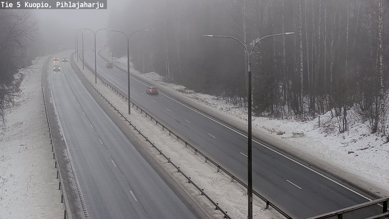 Weather Camera Image Road 5 Kuopio, Pihlajaharju, Kuopio, Pohjois-Savo