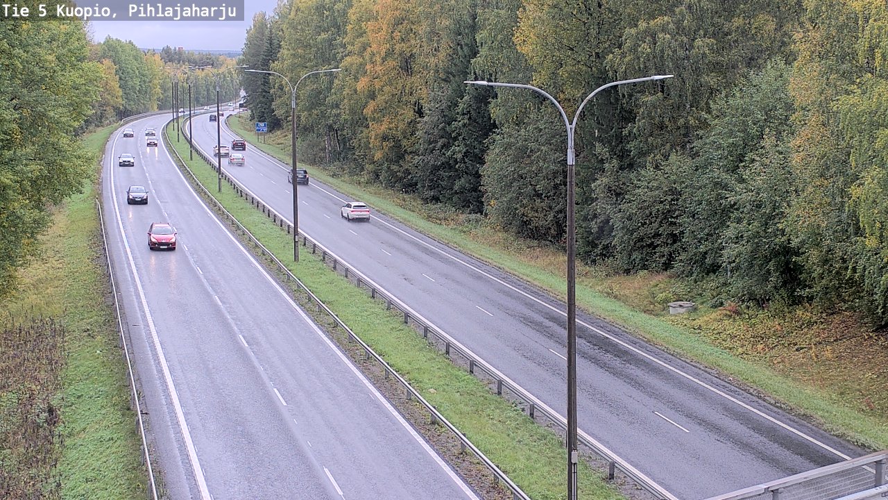 Kelikamerat Kuva Tie 5 Kuopio, Pihlajaharju, Kuopio, Pohjois-Savo