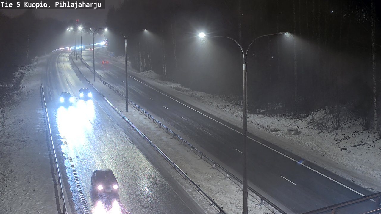 Weather Camera Image Road 5 Kuopio, Pihlajaharju, Kuopio, Pohjois-Savo