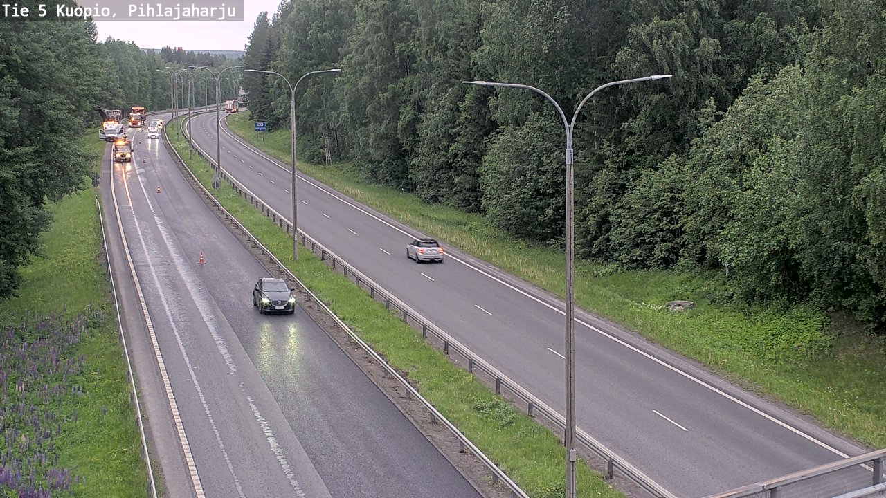Kelikamerat Kuva Tie 5 Kuopio, Pihlajaharju, Kuopio, Pohjois-Savo