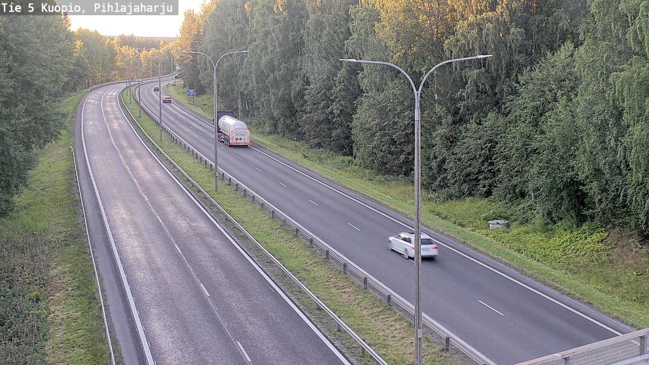 Kelikamerat Kuva Tie 5 Kuopio, Pihlajaharju, Kuopio, Pohjois-Savo