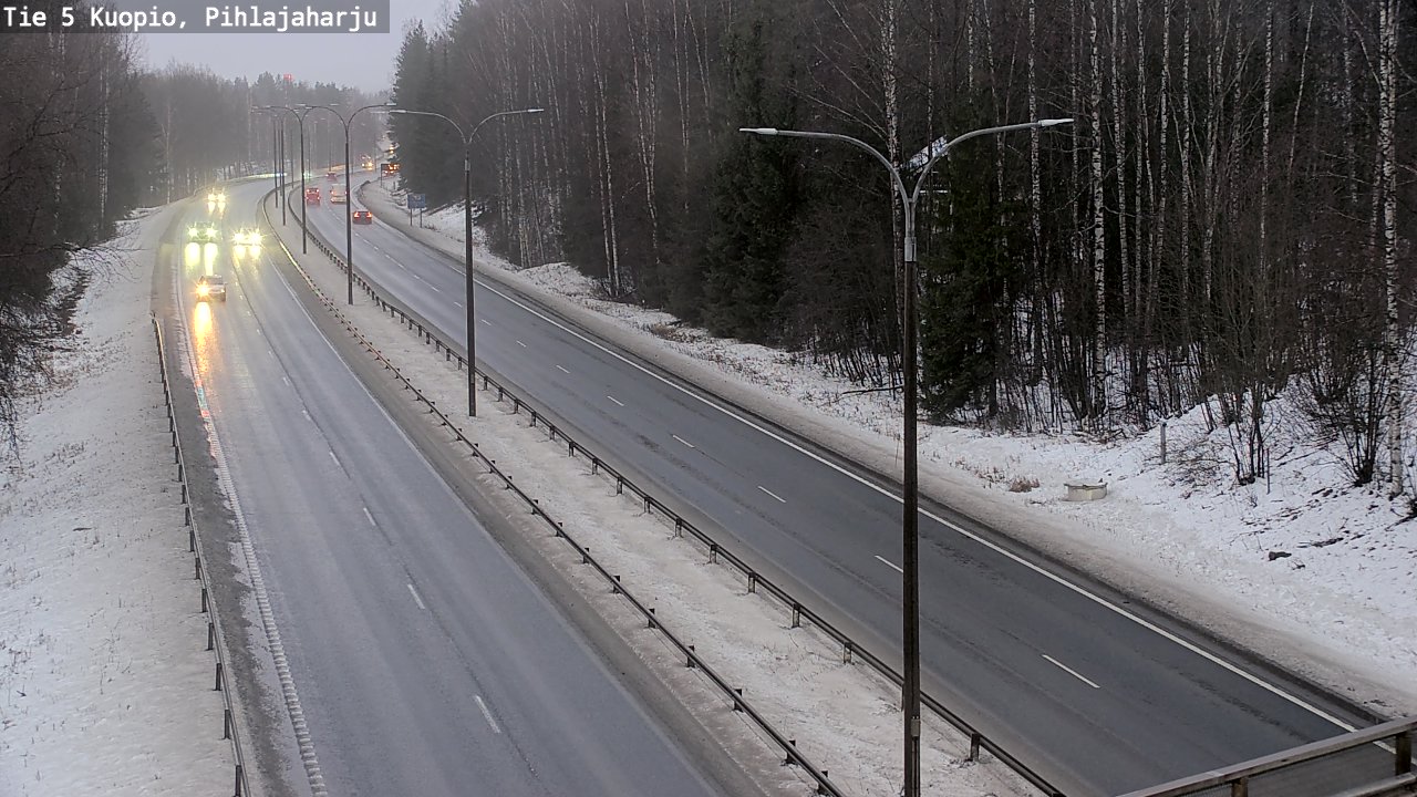 Weather Camera Image Road 5 Kuopio, Pihlajaharju, Kuopio, Pohjois-Savo