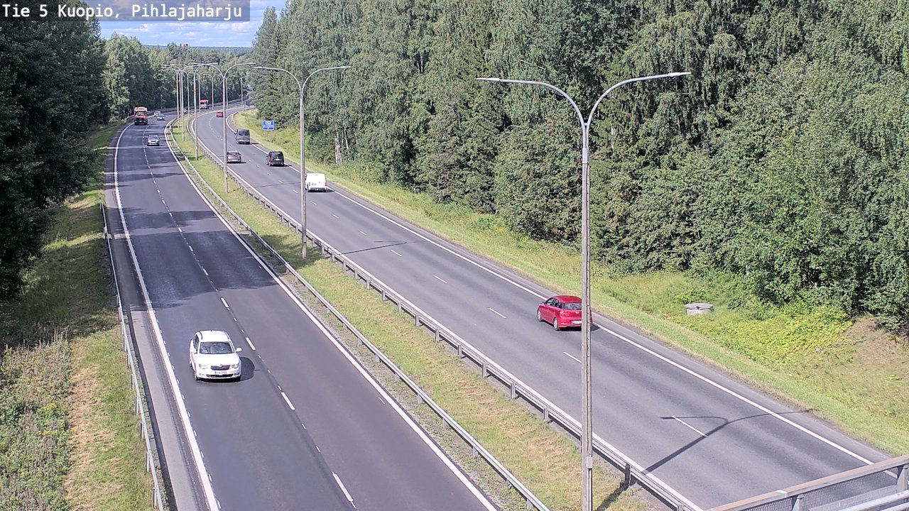 Kelikamerat Kuva Tie 5 Kuopio, Pihlajaharju, Kuopio, Pohjois-Savo