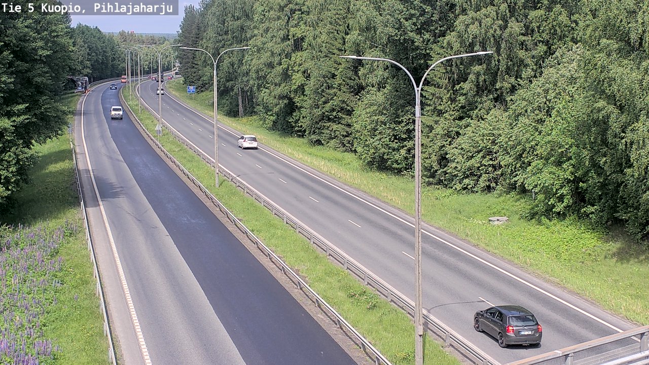 Kelikamerat Kuva Tie 5 Kuopio, Pihlajaharju, Kuopio, Pohjois-Savo