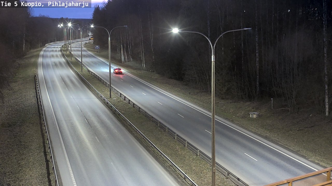 Weather Camera Image Road 5 Kuopio, Pihlajaharju, Kuopio, Pohjois-Savo