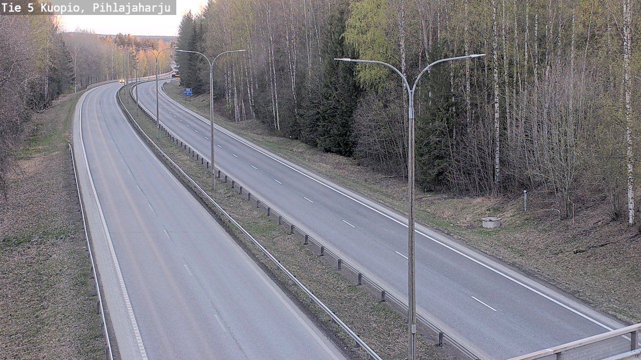 Weather Camera Image Road 5 Kuopio, Pihlajaharju, Kuopio, Pohjois-Savo