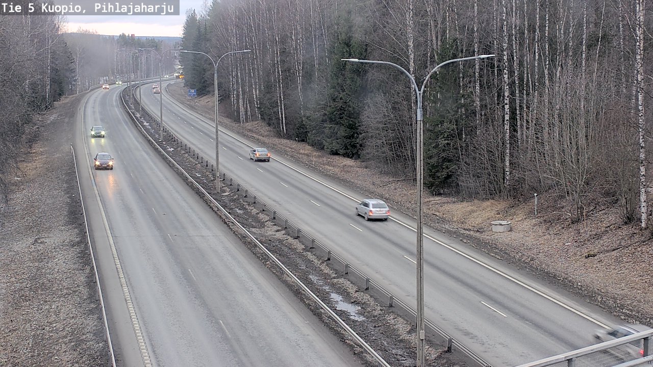 Weather Camera Image Road 5 Kuopio, Pihlajaharju, Kuopio, Pohjois-Savo