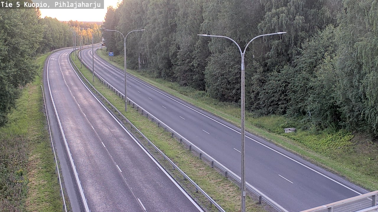Kelikamerat Kuva Tie 5 Kuopio, Pihlajaharju, Kuopio, Pohjois-Savo