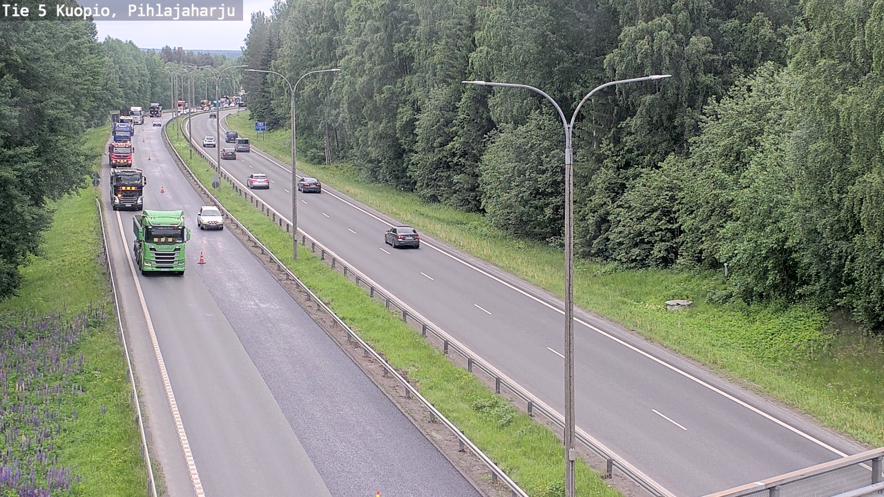 Kelikamerat Kuva Tie 5 Kuopio, Pihlajaharju, Kuopio, Pohjois-Savo