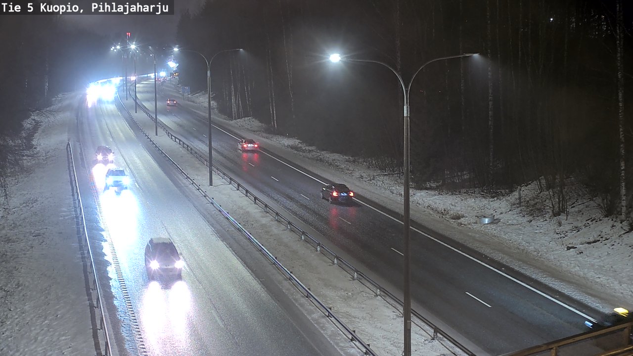 Weather Camera Image Road 5 Kuopio, Pihlajaharju, Kuopio, Pohjois-Savo