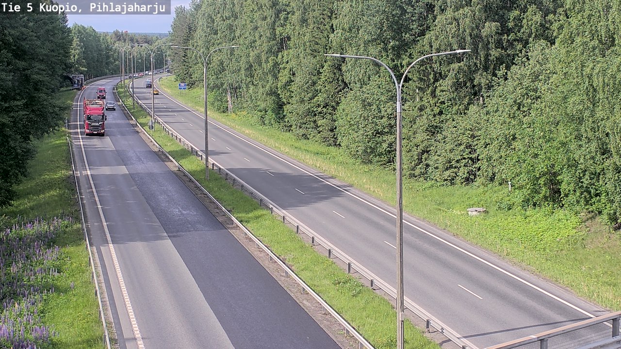 Kelikamerat Kuva Tie 5 Kuopio, Pihlajaharju, Kuopio, Pohjois-Savo