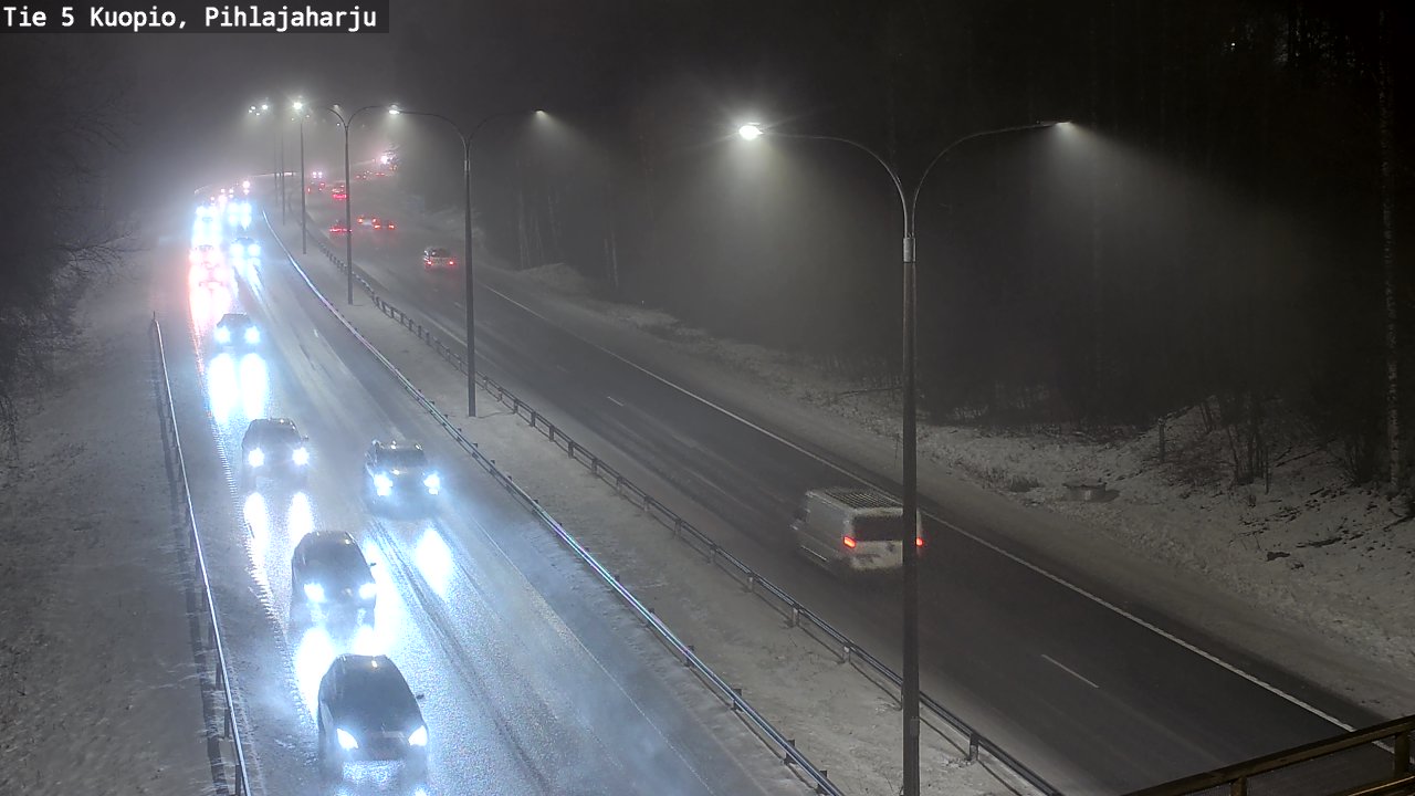 Weather Camera Image Road 5 Kuopio, Pihlajaharju, Kuopio, Pohjois-Savo