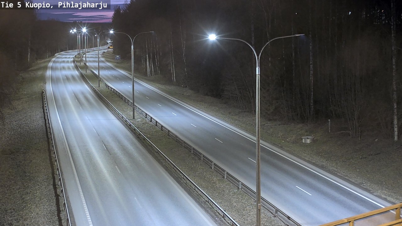Weather Camera Image Road 5 Kuopio, Pihlajaharju, Kuopio, Pohjois-Savo