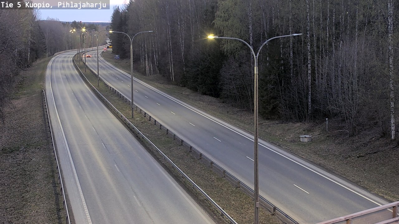 Weather Camera Image Road 5 Kuopio, Pihlajaharju, Kuopio, Pohjois-Savo