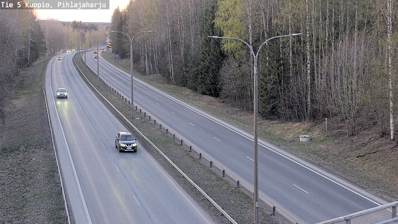 Kelikamerat Kuva Tie 5 Kuopio, Pihlajaharju, Kuopio, Pohjois-Savo