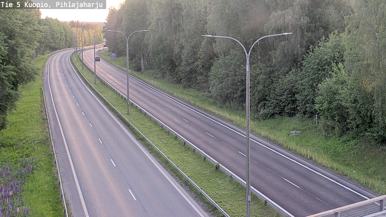 Kelikamerat Kuva Tie 5 Kuopio, Pihlajaharju, Kuopio, Pohjois-Savo
