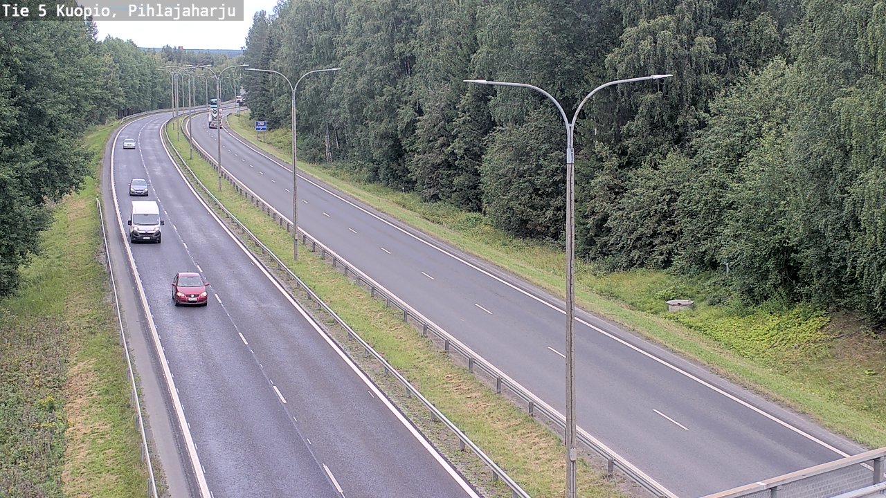 Weather Camera Image Road 5 Kuopio, Pihlajaharju, Kuopio, Pohjois-Savo