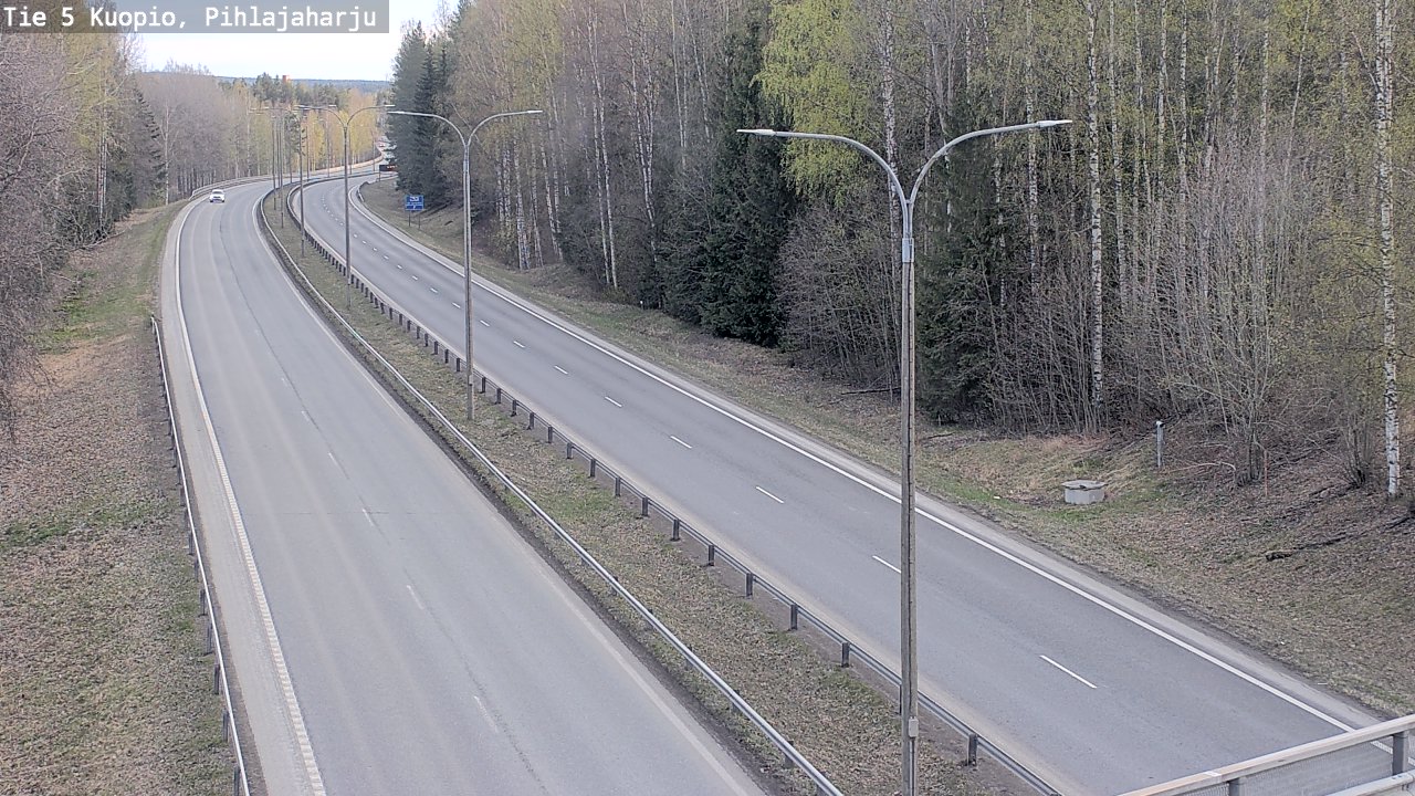 Weather Camera Image Road 5 Kuopio, Pihlajaharju, Kuopio, Pohjois-Savo