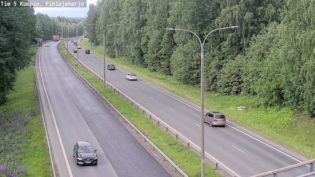 Kelikamerat Kuva Tie 5 Kuopio, Pihlajaharju, Kuopio, Pohjois-Savo