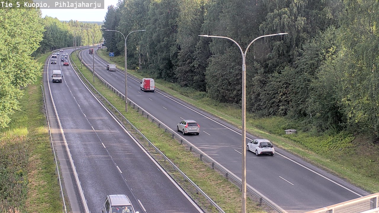 Weather Camera Image Väg 5 Kuopio, Pihlajaharju, Kuopio, Pohjois-Savo