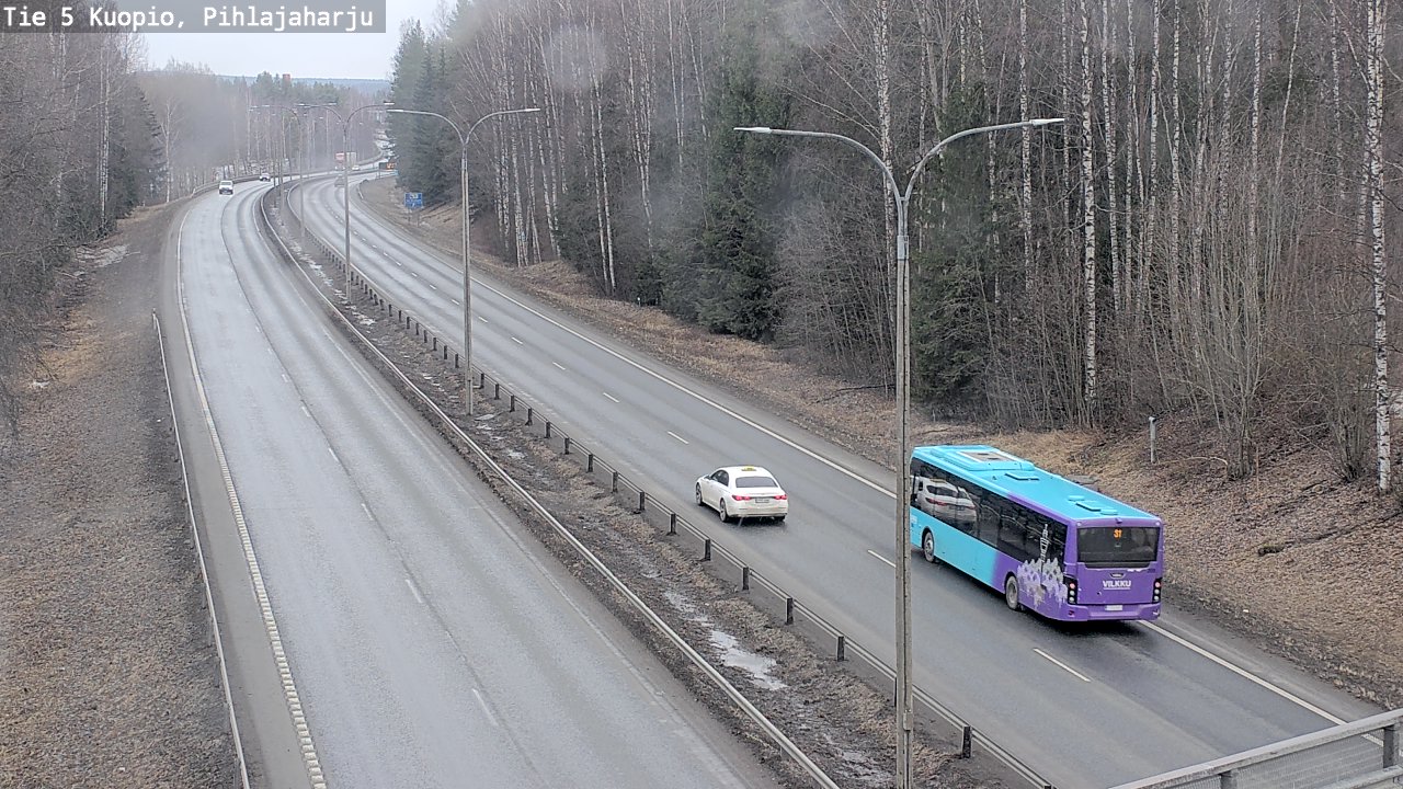 Kelikamerat Kuva Tie 5 Kuopio, Pihlajaharju, Kuopio, Pohjois-Savo