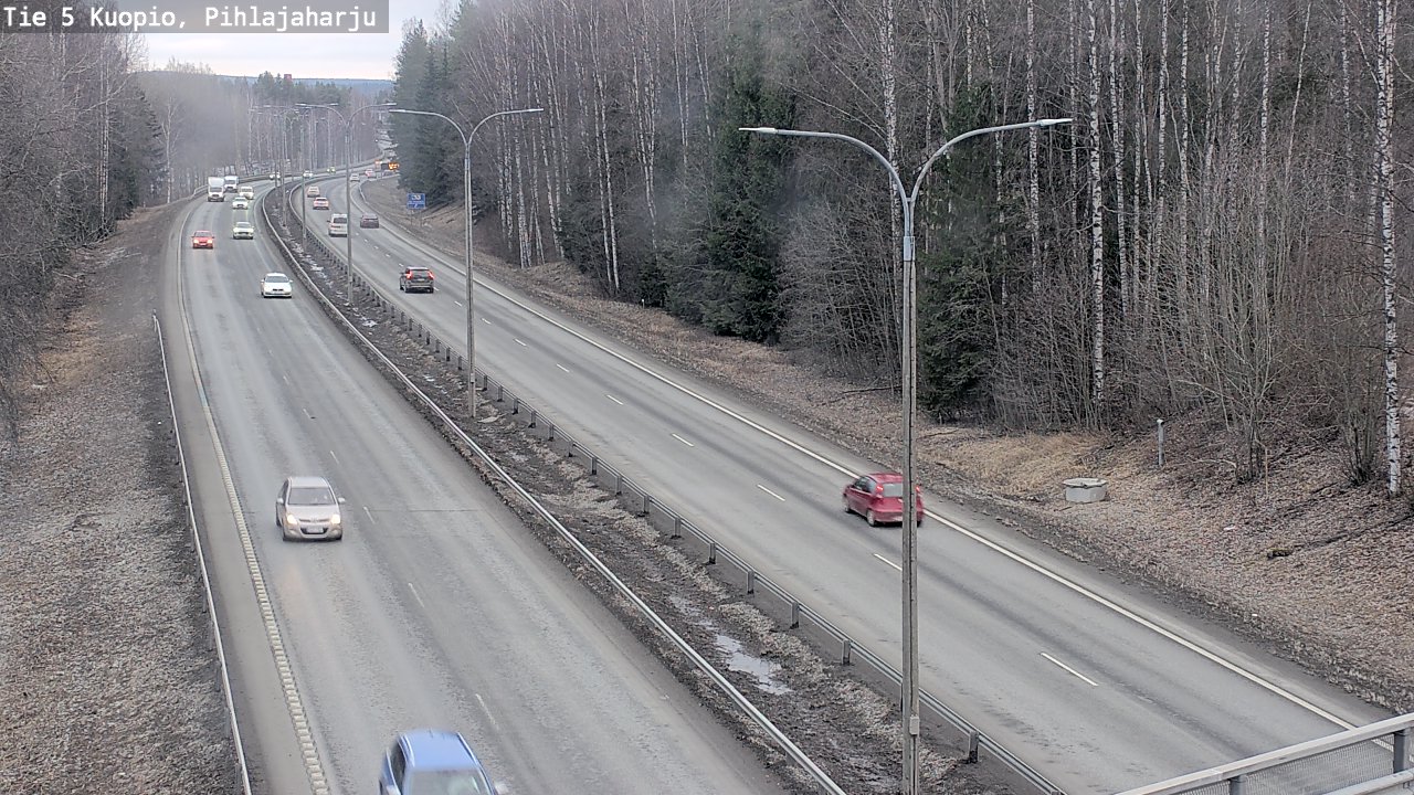 Weather Camera Image Road 5 Kuopio, Pihlajaharju, Kuopio, Pohjois-Savo