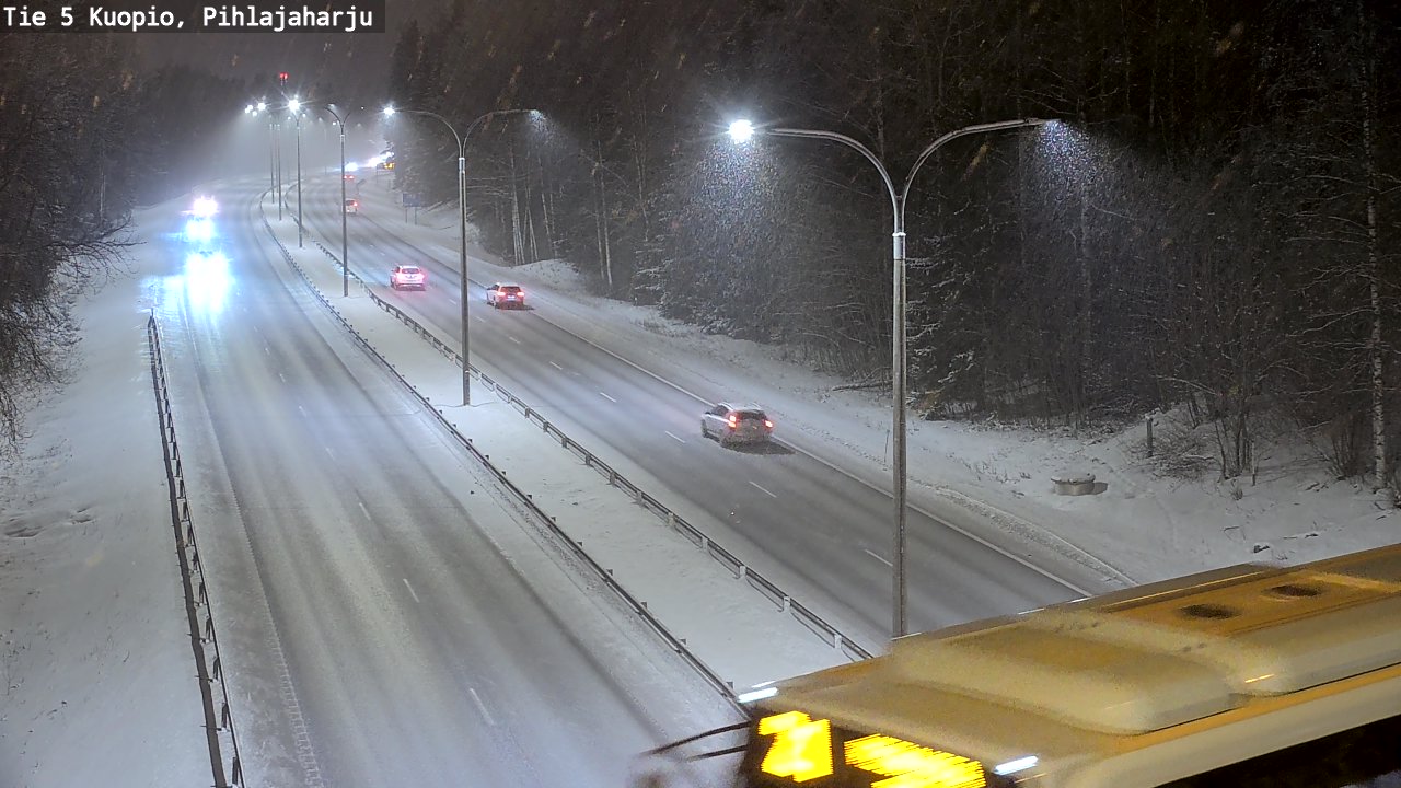 Kelikamerat Kuva Tie 5 Kuopio, Pihlajaharju, Kuopio, Pohjois-Savo