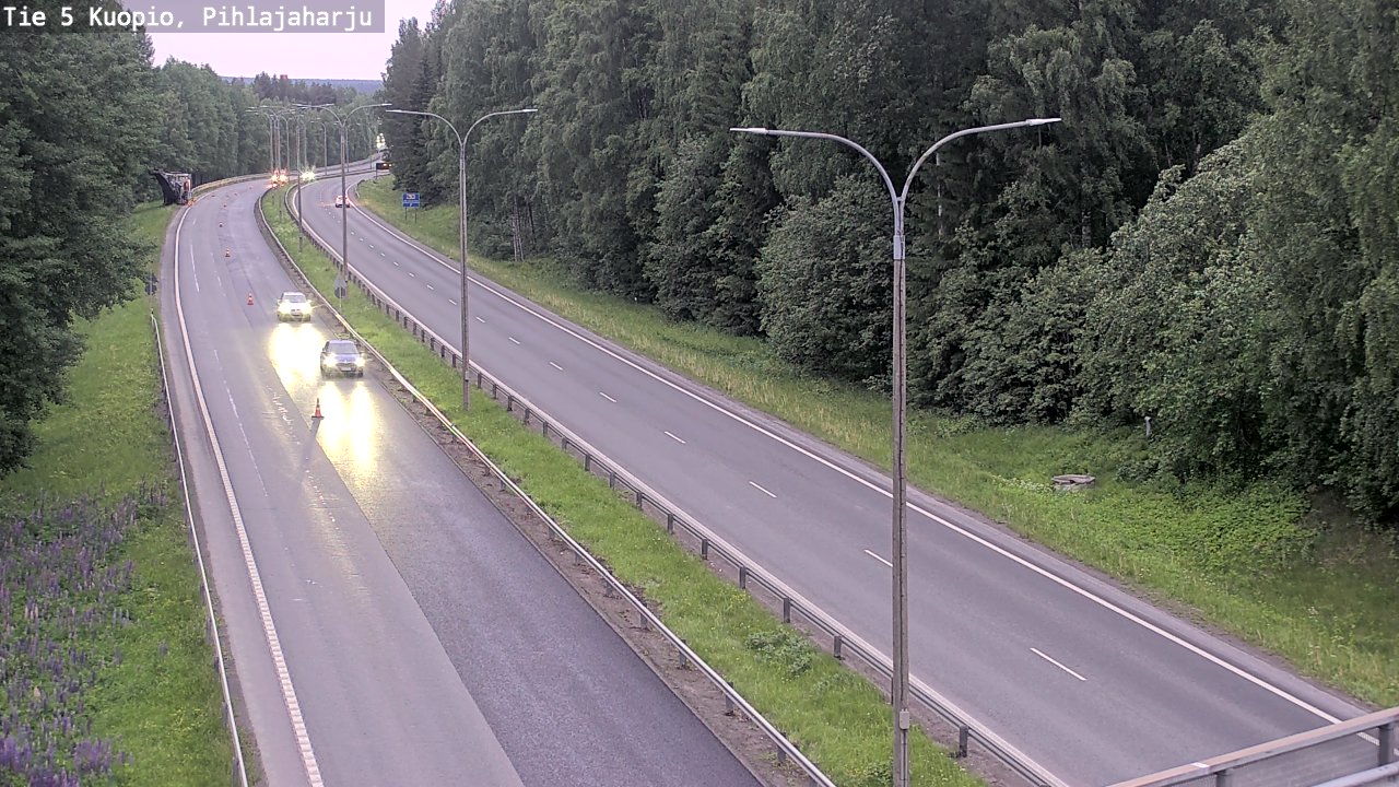 Kelikamerat Kuva Tie 5 Kuopio, Pihlajaharju, Kuopio, Pohjois-Savo