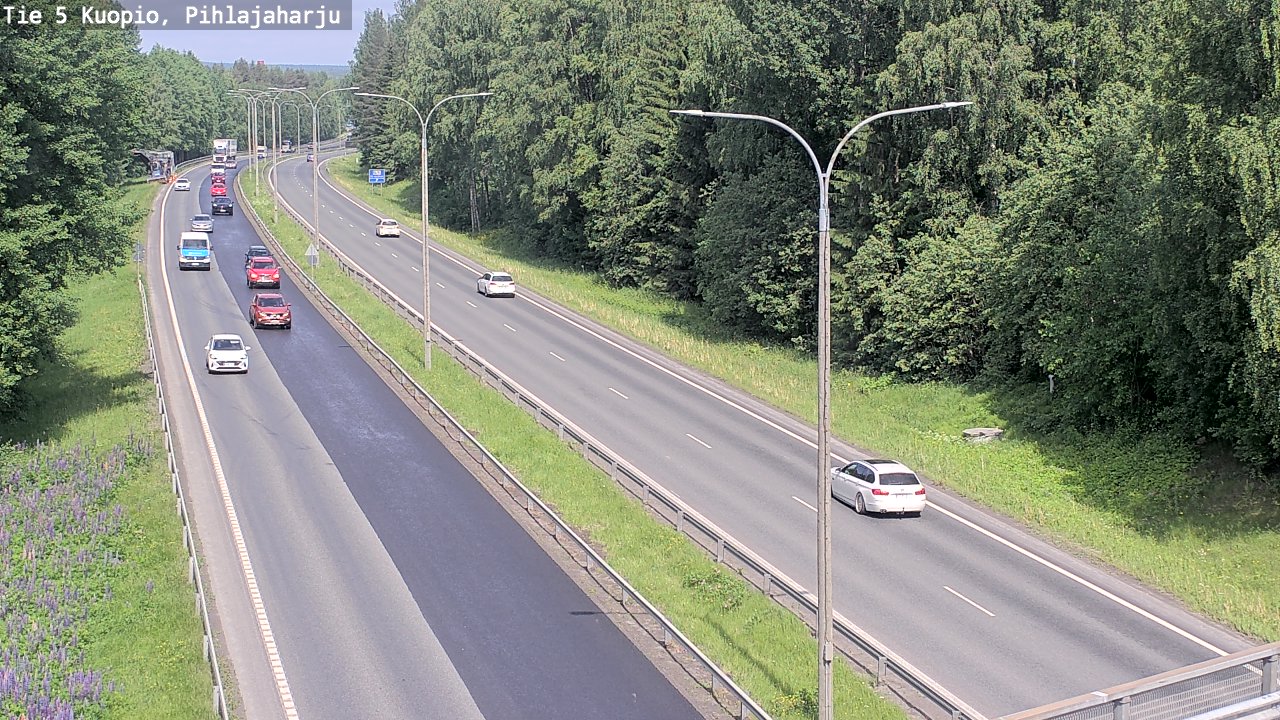 Kelikamerat Kuva Tie 5 Kuopio, Pihlajaharju, Kuopio, Pohjois-Savo