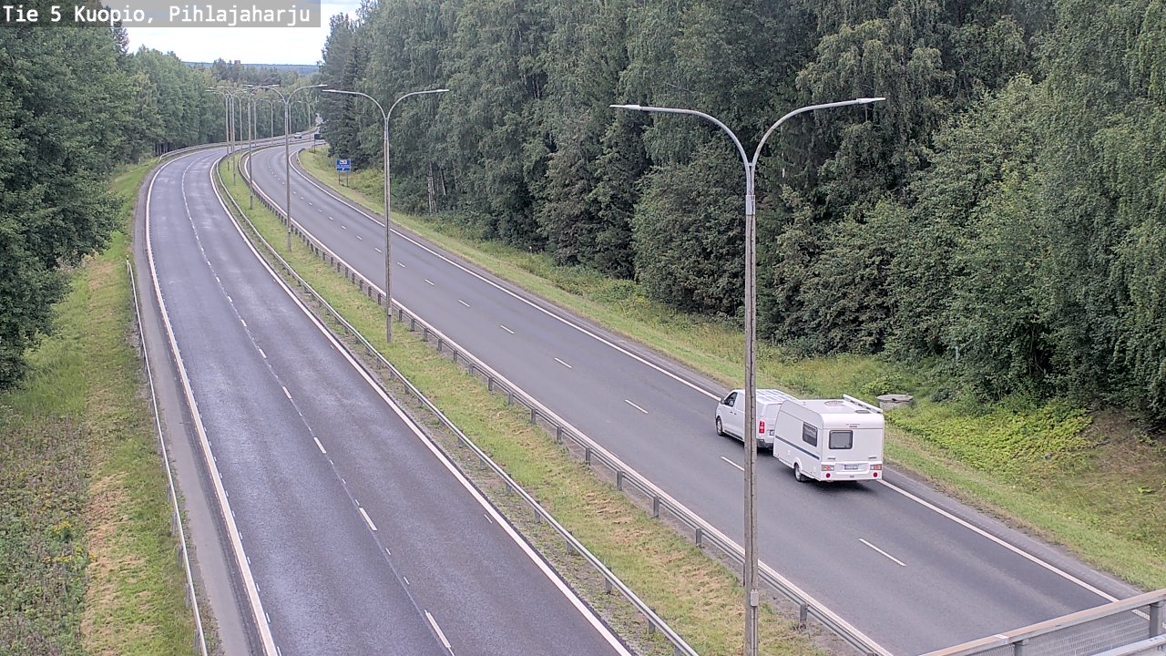 Weather Camera Image Road 5 Kuopio, Pihlajaharju, Kuopio, Pohjois-Savo