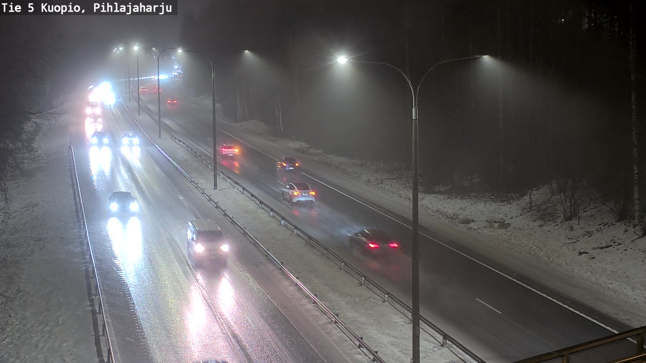Weather Camera Image Road 5 Kuopio, Pihlajaharju, Kuopio, Pohjois-Savo