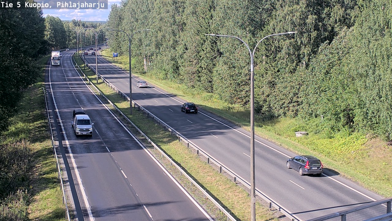 Kelikamerat Kuva Tie 5 Kuopio, Pihlajaharju, Kuopio, Pohjois-Savo