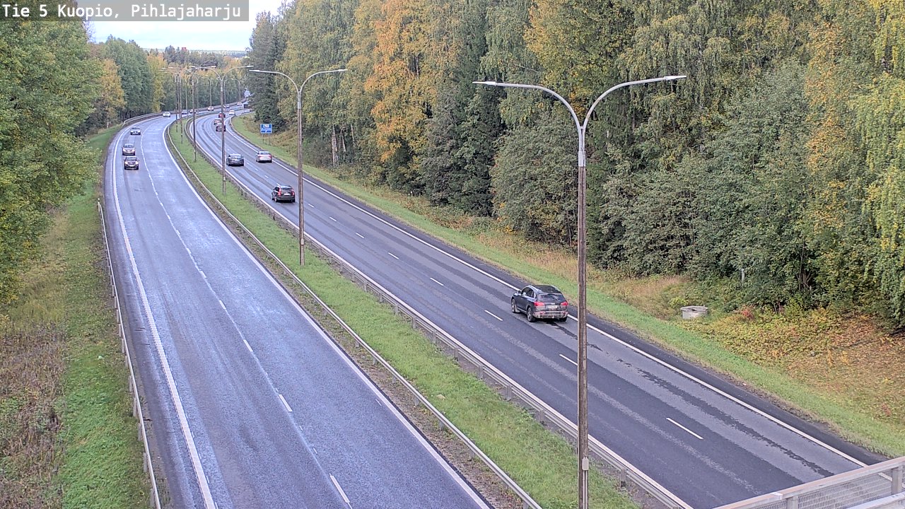 Kelikamerat Kuva Tie 5 Kuopio, Pihlajaharju, Kuopio, Pohjois-Savo