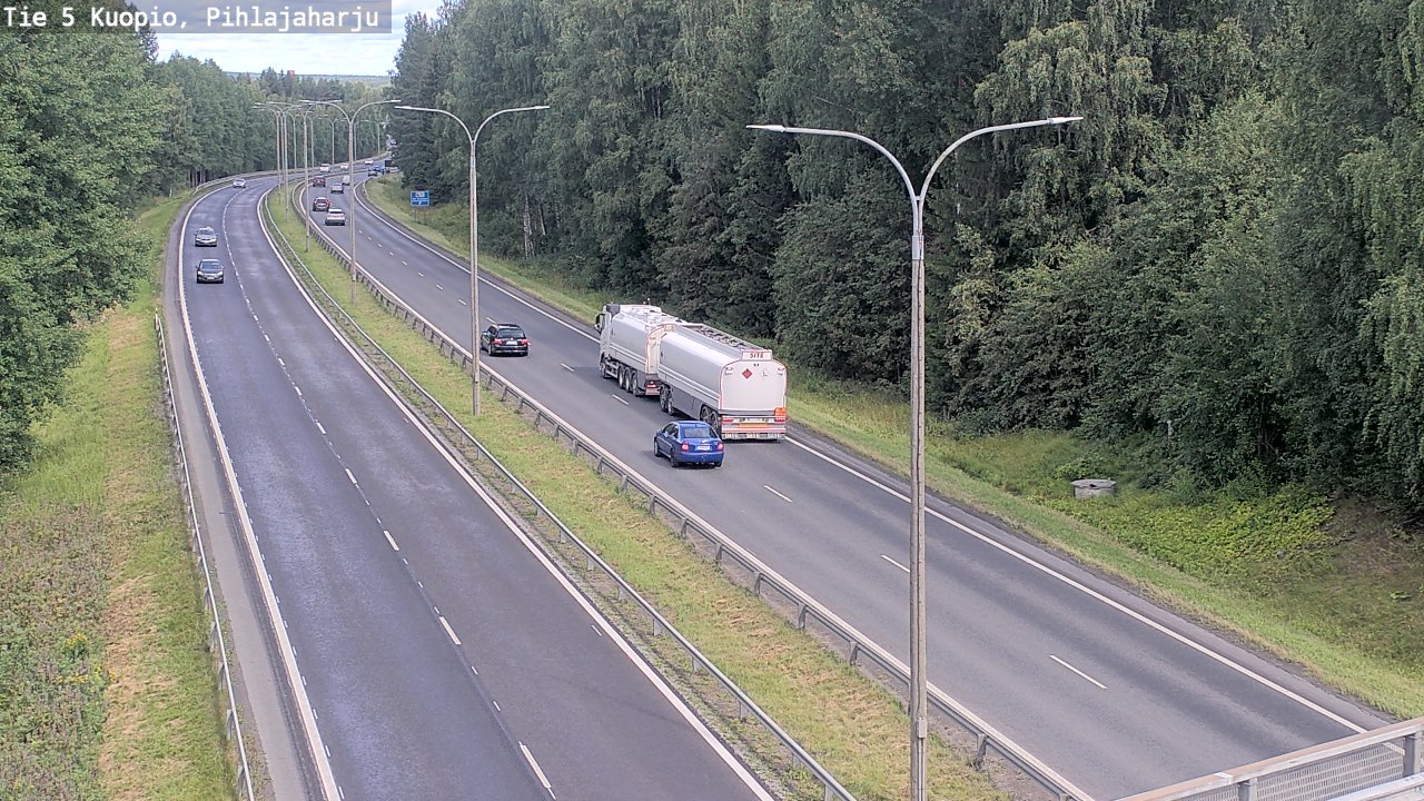 Kelikamerat Kuva Tie 5 Kuopio, Pihlajaharju, Kuopio, Pohjois-Savo