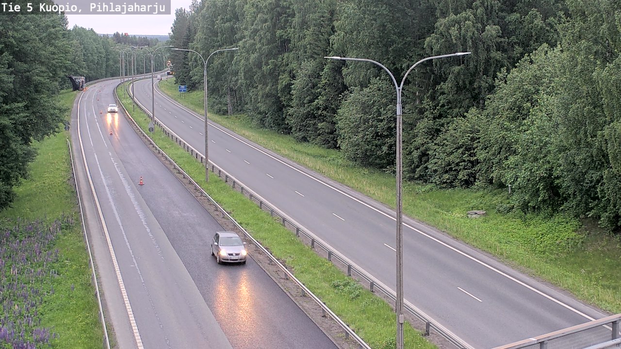 Kelikamerat Kuva Tie 5 Kuopio, Pihlajaharju, Kuopio, Pohjois-Savo