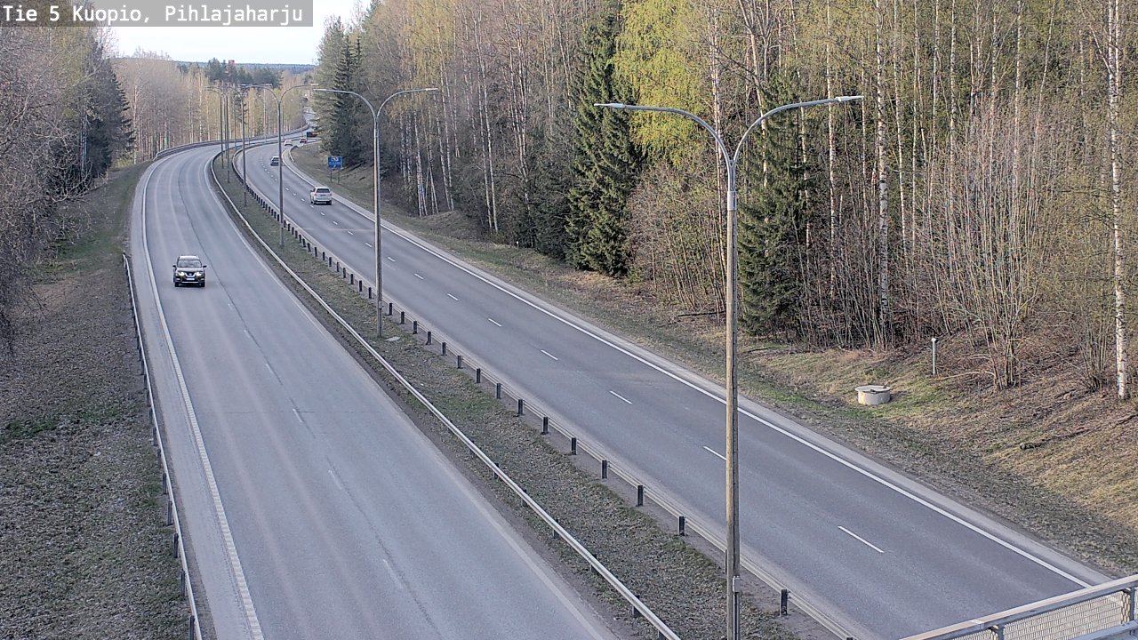 Kelikamerat Kuva Tie 5 Kuopio, Pihlajaharju, Kuopio, Pohjois-Savo