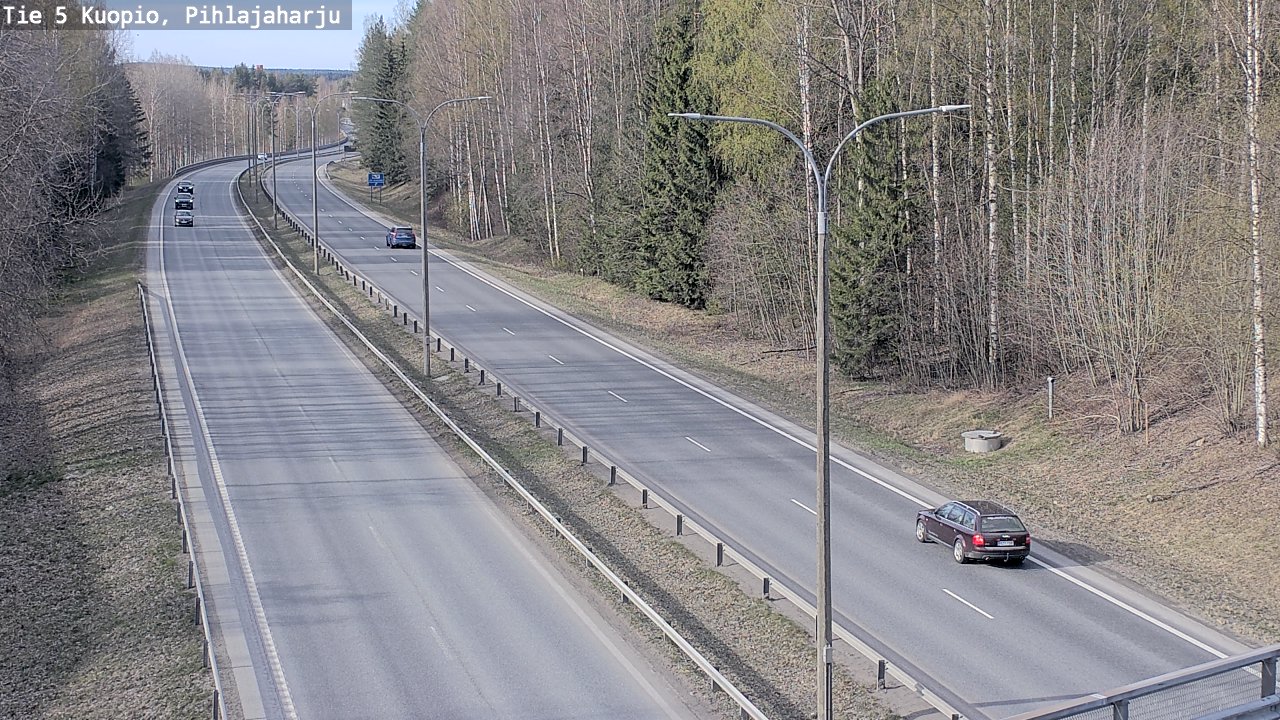 Kelikamerat Kuva Tie 5 Kuopio, Pihlajaharju, Kuopio, Pohjois-Savo